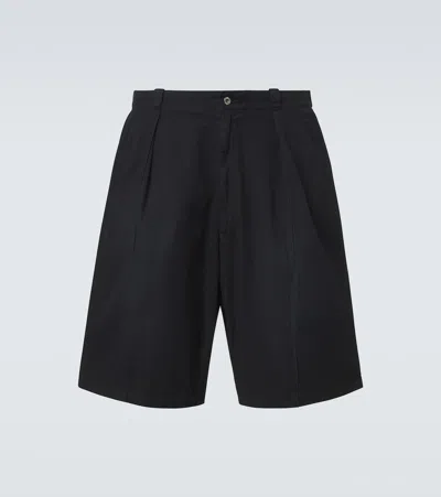 A.presse Vintage Cotton Shorts In Black