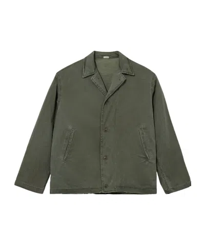 A.presse Vintage Us Navy N-4 Deck Jacket In Sage Green