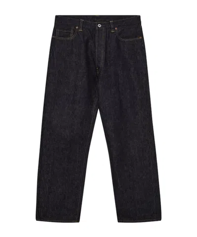 A.presse Washed Wide-leg Jeans In Blue