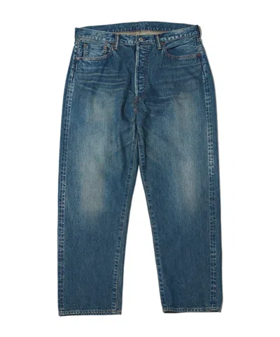 A.presse Washed Wide-leg Jeans In Indigo