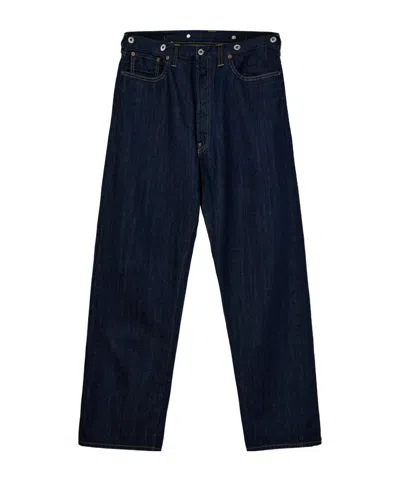 A.presse Washed Wide-leg Jeans In Blue
