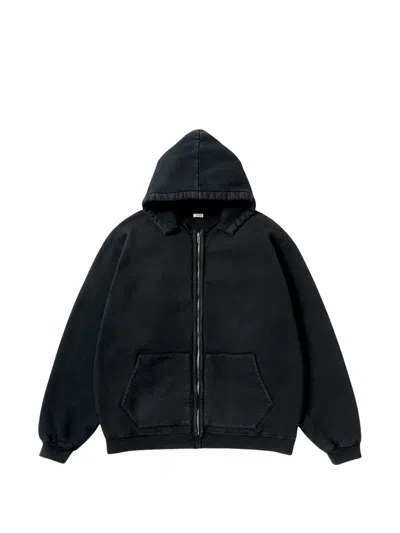 A.presse Zip-up Hoodie In Black