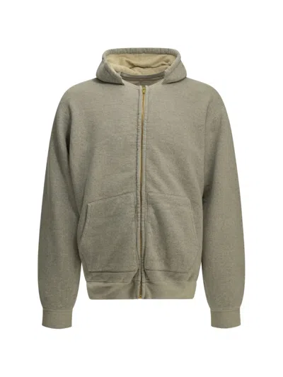 A.presse Zip-up Hoodie In Gray