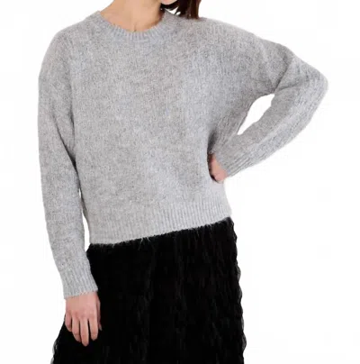 Apricot Bow Back Sweater In Grey In Gray