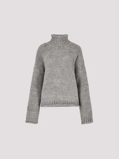Apricot Chunky Oversized Sweater In Grey