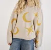 Apricot Constellation Sweater In Stone In Multi