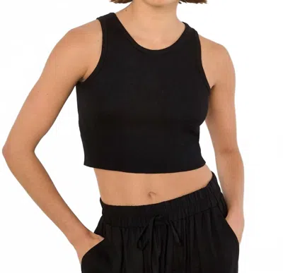 Apricot Emma Crop Top In Black