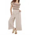 Apricot Hand Knitted Crochet Stripes Top In Coral In Neutral