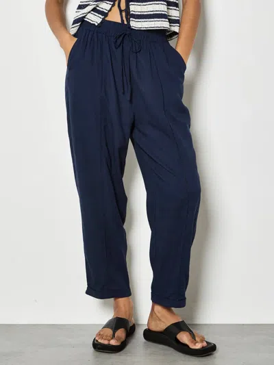 Apricot Ladder Lace Inset Pants In Blue
