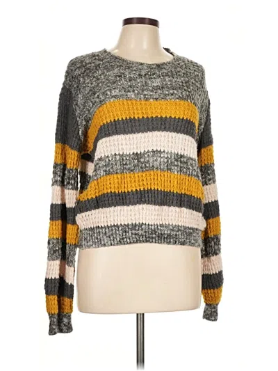 Pre-owned Apricot Pullover Sweater In Gray