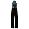 Apricot Rainbow Mirrorball Jumpsuit In Black In White