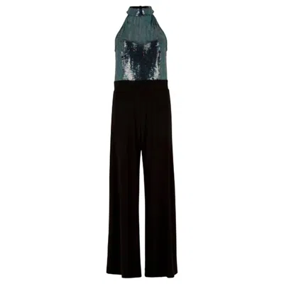 Apricot Rainbow Mirrorball Jumpsuit In Black In White