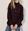 Apricot Red Check Corduroy Shirt In Red