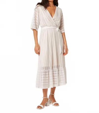 Apricot Shimmer Kimono Midaxi Dress In Cream In Neutral