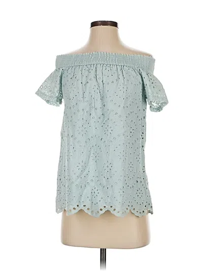 Pre-owned Apricot Short Sleeve Blouse In Teal