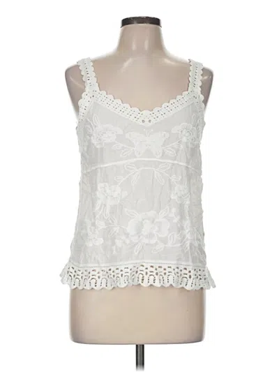Pre-owned Apricot Sleeveless Blouse In White