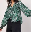 Apricot Urban Viper Blouse In Green In Green