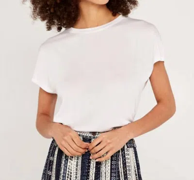 Apricot White Tee