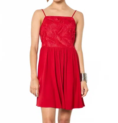 Apricot Women's Sleeveless Mini Dress In Cherry Bomb In Red