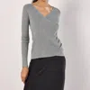 Apricot Wrapped Up Sweater In Grey/silver In Grey