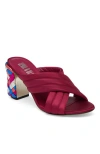 April & Alex Tami Heel In Burgundy