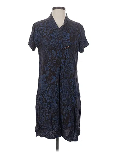 Pre-owned April Cornell Casual Dress In Blue