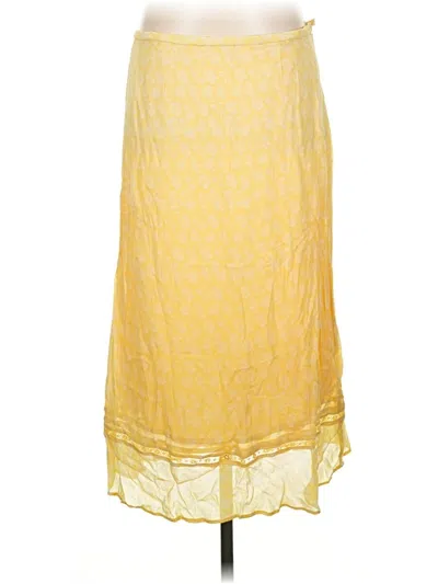 Pre-owned April Cornell Casual Skirt In Yellow