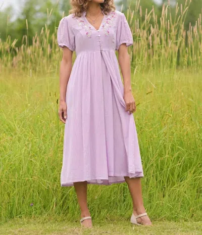 April Cornell Pride & Prejudice Dress In Amethyst In Multi
