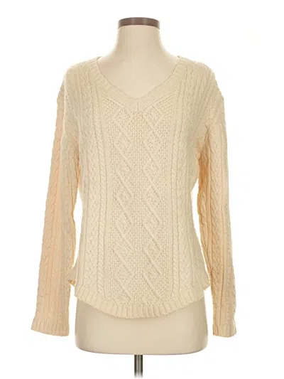 Pre-owned April Cornell Pullover Sweater In Ivory