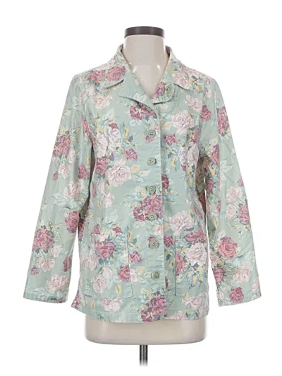 Pre-owned April Cornell Raincoat In Green