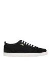 Aprix Man Sneakers Black Size 9 Leather, Textile Fibers In Black