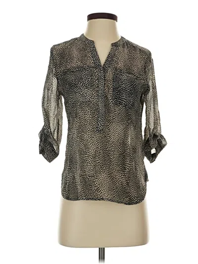 Pre-owned Apt. 9 3/4 Sleeve Blouse In Gray
