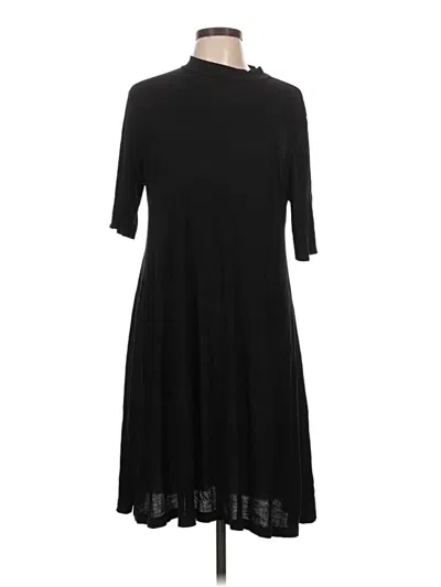 Pre-owned Apt. 9 3/4 Sleeve Top Black Mock Neckline Tops