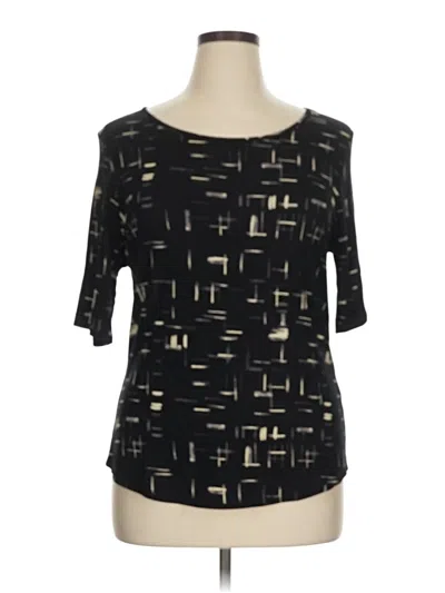 Pre-owned Apt. 9 3/4 Sleeve T-shirt In Black