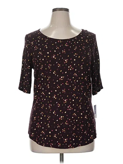 Pre-owned Apt. 9 3/4 Sleeve T-shirt In Black