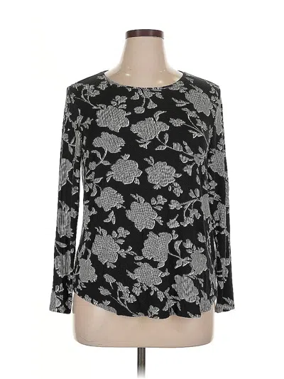 Pre-owned Apt. 9 3/4 Sleeve T-shirt In Black