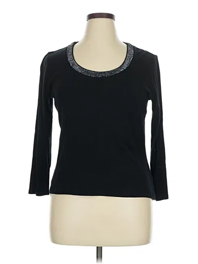Pre-owned Apt. 9 3/4 Sleeve T-shirt In Black