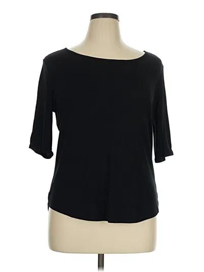 Pre-owned Apt. 9 3/4 Sleeve T-shirt In Black