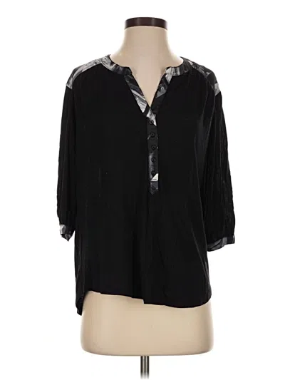 Pre-owned Apt. 9 3/4 Sleeve T-shirt In Black