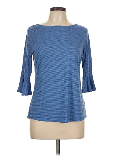 Pre-owned Apt. 9 3/4 Sleeve T-shirt In Blue