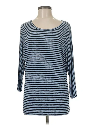 Pre-owned Apt. 9 3/4 Sleeve T-shirt In Blue