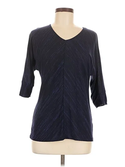 Pre-owned Apt. 9 3/4 Sleeve T-shirt In Blue