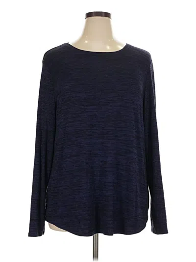 Pre-owned Apt. 9 3/4 Sleeve T-shirt In Blue
