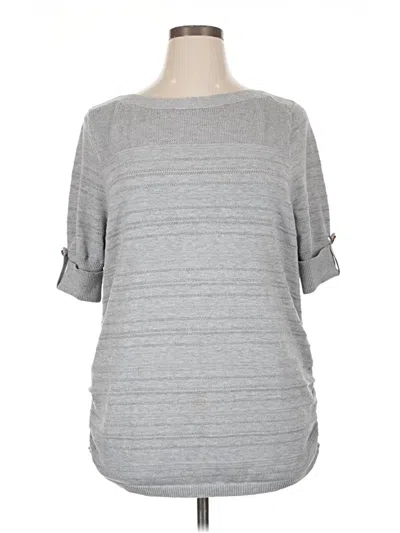 Pre-owned Apt. 9 3/4 Sleeve T-shirt In Gray