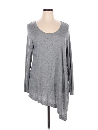 Pre-owned Apt. 9 3/4 Sleeve T-shirt In Gray