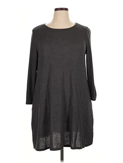 Pre-owned Apt. 9 3/4 Sleeve T-shirt In Gray