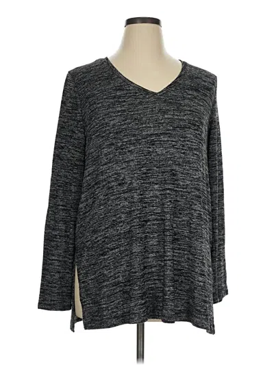 Pre-owned Apt. 9 3/4 Sleeve T-shirt In Gray