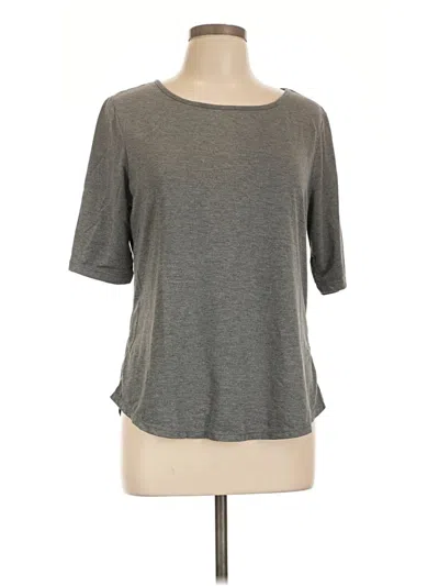 Pre-owned Apt. 9 3/4 Sleeve T-shirt In Gray