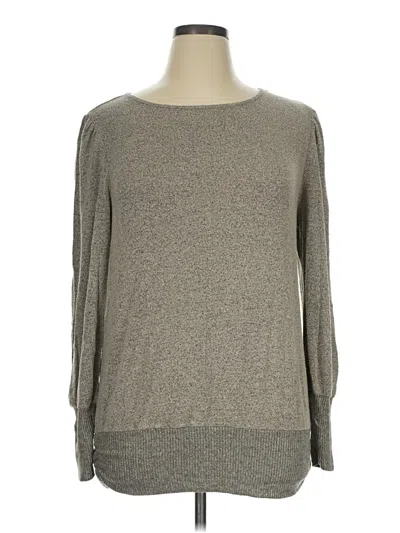 Pre-owned Apt. 9 3/4 Sleeve T-shirt In Gray