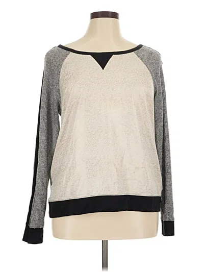Pre-owned Apt. 9 3/4 Sleeve T-shirt In Gray